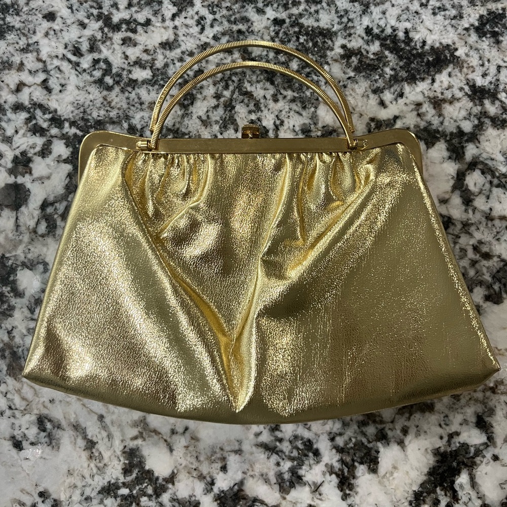 Elegant Vintage Gold Small Clutch